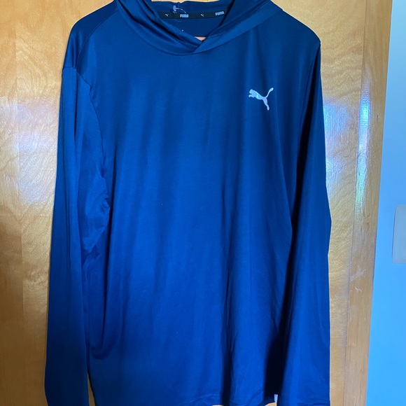 Puma Men's Deep Blue Hoodie - Picture 2 of 7